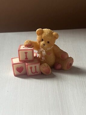 Cherished Teddies I Love You Blocks Figurine